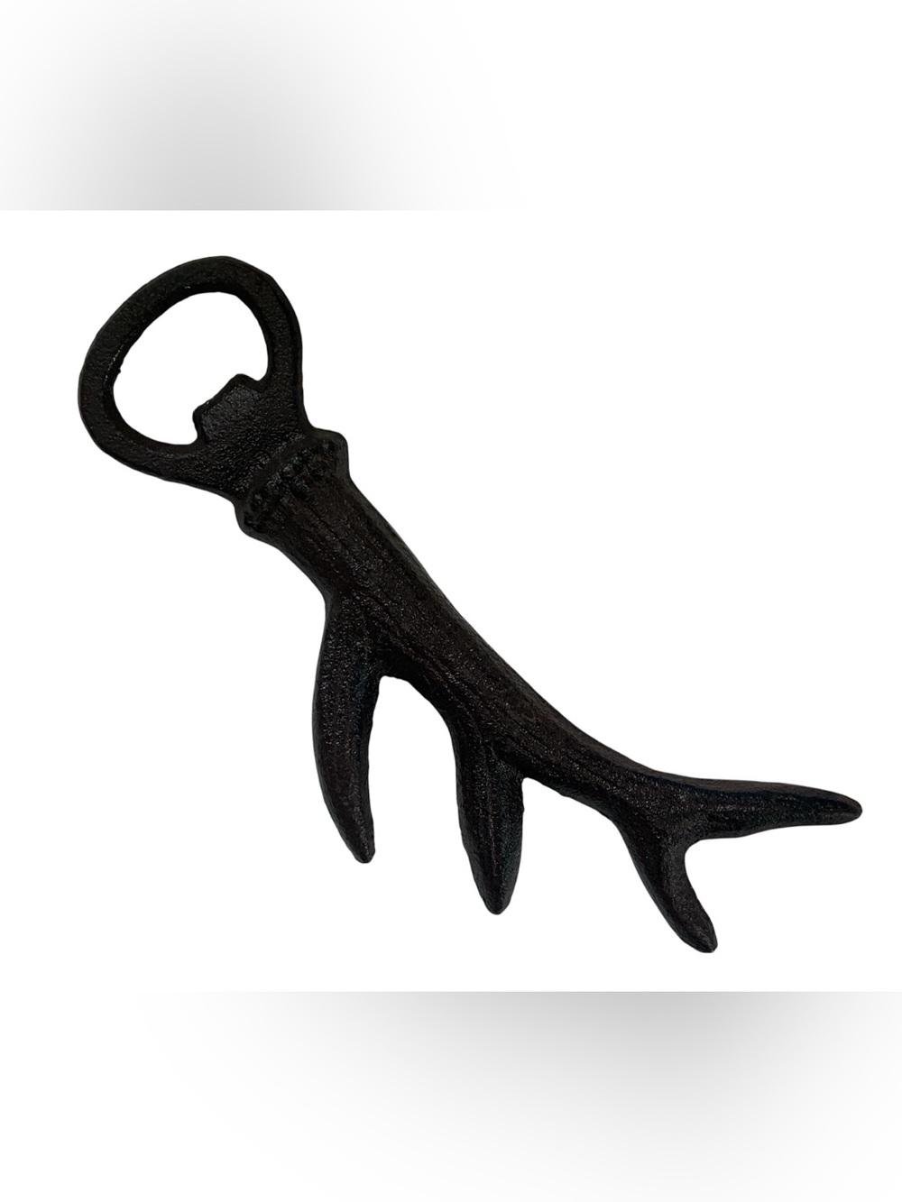 CAST IRON DEER ANTLER BOTTLE OPENER